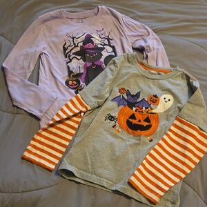 Long Sleeved Girls Halloween Shirts & 1 Dress